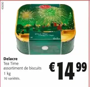 Colruyt Delacre Tea Time assortiment de biscuits offre