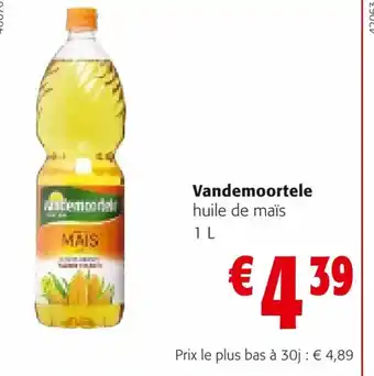 Colruyt Vandemoortele huile de maïs offre