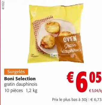 Colruyt Surgelés Boni Selection gratin dauphinois offre