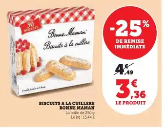 Hyper U BISCUITS A LA CUILLERE BONNE MAMAN offre