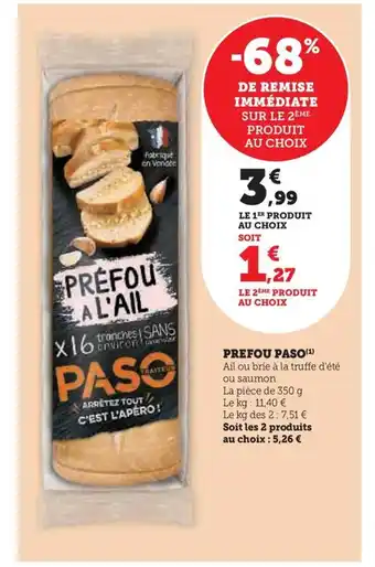 Hyper U PREFOU PASO offre