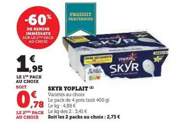 Hyper U SKYR YOPLAIT (2) offre