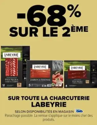 Carrefour SUR TOUTE LA CHARCUTERIE LABEYRIE offre
