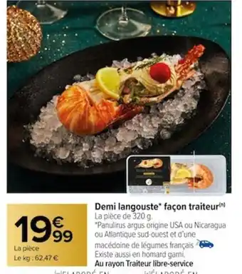 Carrefour Demi langouste* façon traiteur(n) offre