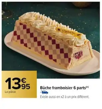 Carrefour Bûche framboisier 6 parts(n) offre