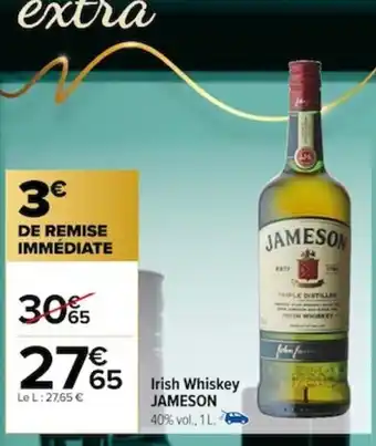 Carrefour Irish Whiskey JAMESON offre