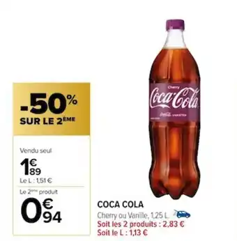 Carrefour COCA COLA offre