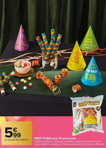 PARTY'N BAG pour 10 personnes