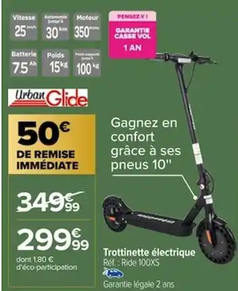 Carrefour Trottinette électrique Réf.: Ride 100XS offre