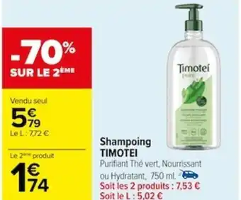 Carrefour Shampoing TIMOTEI offre