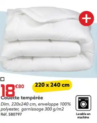 Gifi Couette tempérée offre