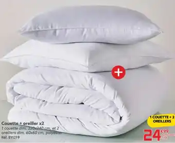 Gifi Couette + oreiller x2 offre