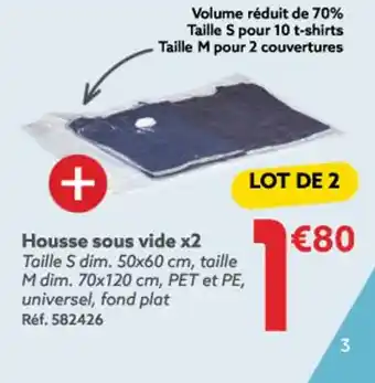 Gifi Housse sous vide x2 offre