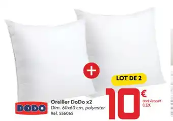 Gifi Oreiller DoDo x2 offre