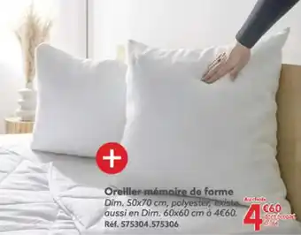 Gifi Oreiller mémoire de forme offre