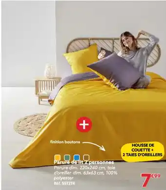 Gifi Parure de lit 2 personnes offre