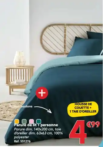 Gifi Parure de lit personne offre
