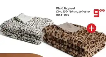 Gifi Plaid léopard offre