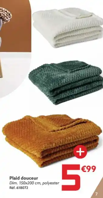 Gifi Plaid douceur offre