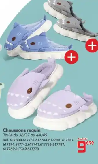 Gifi Chaussons requin offre