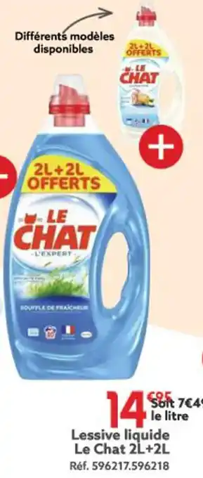 Lessive liquide Le Chat 2L+2L