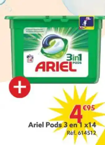 Gifi Ariel Pods 3 en 1 x14 offre