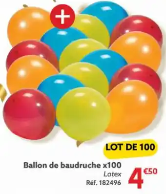 Gifi Ballon de baudruche x100 Latex Réf. 182496 offre
