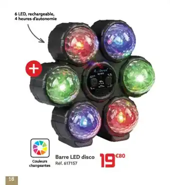 Gifi 6 LED, rechargeable, 4 heures d'autonomie offre