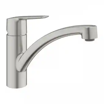 Brico Cash Mitigeur évier start grohe 32441dc2 quickfix plus - bec bas- rotation 140° - inox brossé offre
