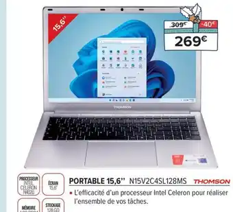 Gitem PORTABLE 15,6" N15V2C4SL128MS THOMSON offre
