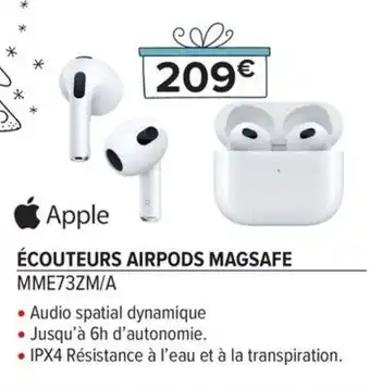 ÉCOUTEURS AIRPODS MAGSAFE MME73ZM/A