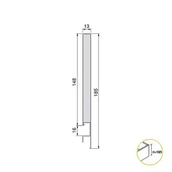Bricorama Kit de tiroir pour cuisine et sdb concept - h. 185mm - p. 450mm - fermeture amortie - acier - anthracite offre
