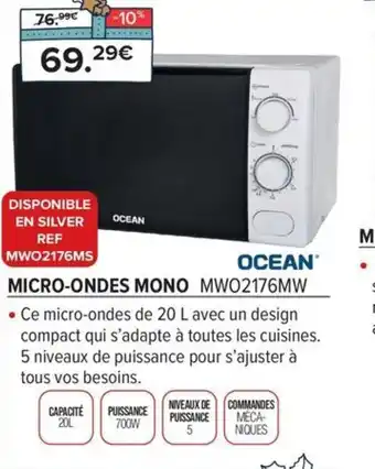 Gitem MICRO-ONDES ENCASTABLE BFL634GW1 offre