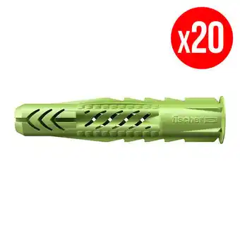 Bricorama Boîte de 20 chevilles universelle ux green fischer 518887 ø10 x 60 mm sans vis offre