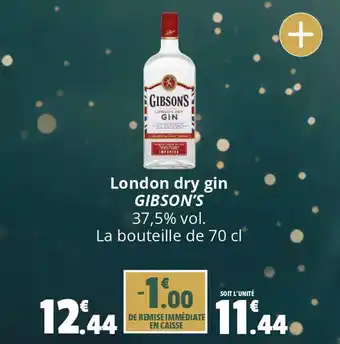 London dry gin GIBSON'S