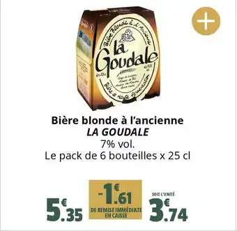 Bière blonde à l'ancienne LA GOUDALE