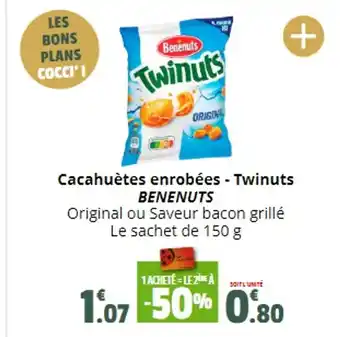 Coccinelle Supermarché Cacahuètes enrobées - Twinuts BENENUTS offre
