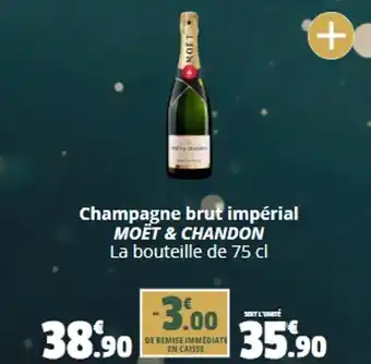 Coccinelle Supermarché Champagne brut impérial MOËT & CHANDON La bouteille de 75 cl offre