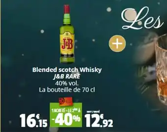 Coccinelle Supermarché Blended scotch Whisky J&B RARE offre