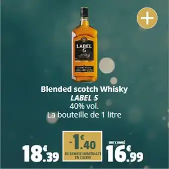 Coccinelle Supermarché Blended scotch Whisky LABEL 5 offre