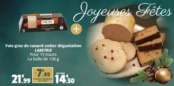 Coccinelle Supermarché Foie gras de canard entier dégustation LABEYRIE offre