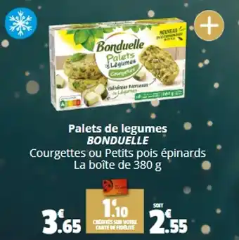 Coccinelle Supermarché Palets de legumes BONDUELLE offre