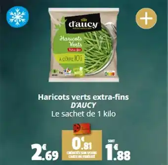 Coccinelle Supermarché Haricots verts extra-fins D'AUCY offre