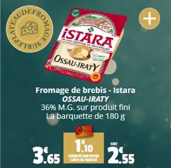 Coccinelle Supermarché Fromage de brebis - Istara OSSAU-IRATY offre