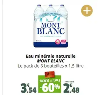 Coccinelle Supermarché Eau minérale naturelle MONT BLANC offre