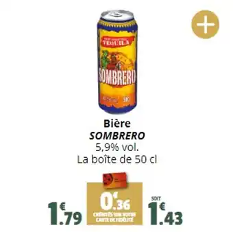 Coccinelle Supermarché Bière SOMBRERO offre
