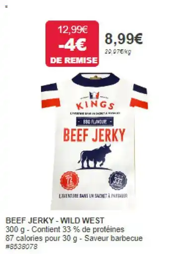 BEEF JERKY - WILD WEST
