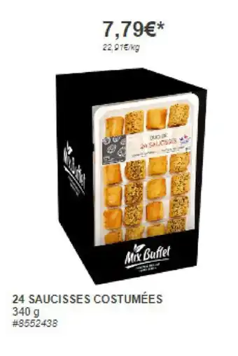 Costco 24 SAUCISSES COSTUMÉES 340 g #8552438 offre