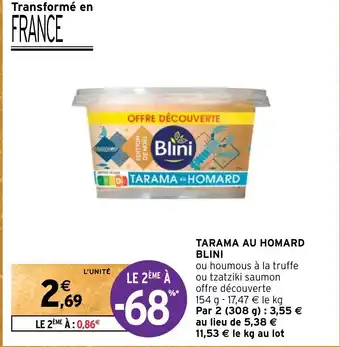 Intermarché TARAMA AU HOMARD BLINI offre
