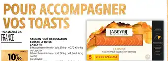 Intermarché SAUMON FUMÉ DÉGUSTATION ÉCOSSE LE BOISE LABEYRIE offre
